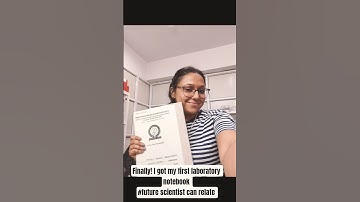 my first laboratory notebook #iisermohali #scientist #chemistry #phd #thesis #sciencelife