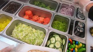 Subway Training  Adding Vegetables to Sandwiches