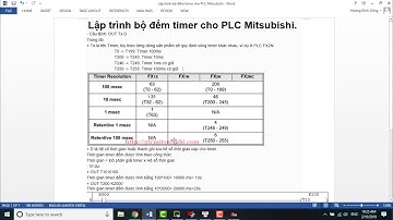 BÀI TẬP PLC BÀI 3 : PLC MITSUBISHI TIMER