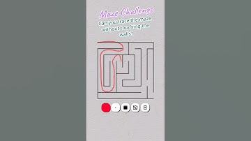 Maze Challange 😎/Can you trace the maze without touching te walls?? 🧱