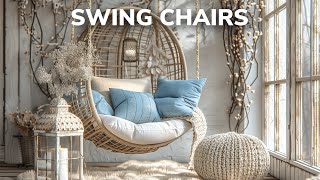 22 Cozy Rustic Swing Chair Decoration Ideas