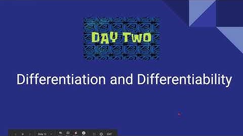 AP Calculus AB Differentiation and Differentiability Review Video