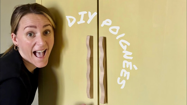 Poignées de placard DIY