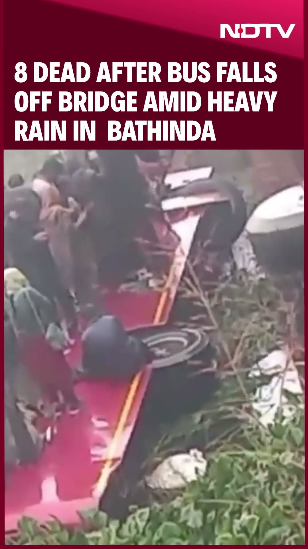 Bathinda Accident | 8 Dead After Bus Falls Off Bridge Amid Heavy Rain In Punjab's Bathinda