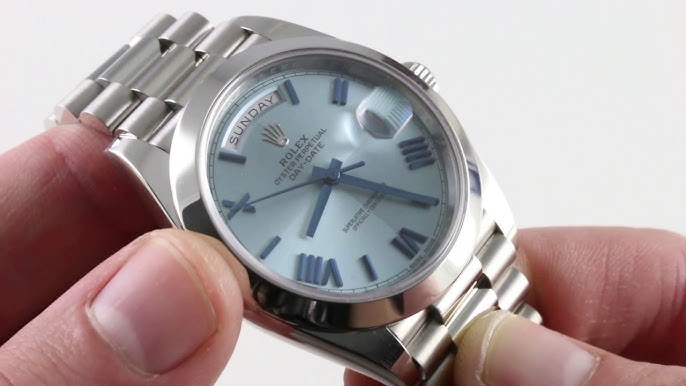 INTRODUCING: The All-New Rolex Day-Date Ice Blue Dial with Fluted Bezel —  Wrist Enthusiast