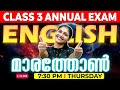 Class 3 english annual exam   marathon  exam winner