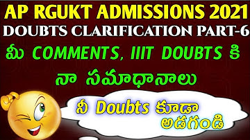 RGUKT IIIT ADMISSIONS PART 6||AP RGUKT 2021||@VAMSILOGICALTECH