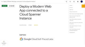 Qwiklabs | Deploy a Modern Web App connected to a Cloud Spanner Instance [GSP1051]