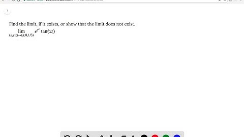 Find the limit, if it exists, or show that the limit does not exist. lim_(x, y, z) …