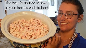 How to Render Lard in a Crockpot