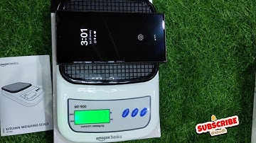 Amazon Basics Portable Digital Weighing Scale for Kitchen | Electronic Weighing Scale Back light