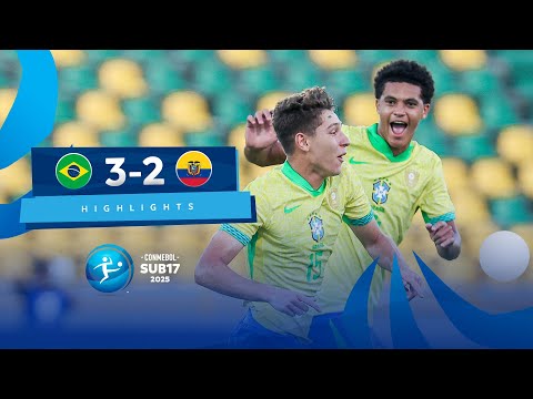 BRASIL vs. ECUADOR [3-2] | RESUMEN | CONMEBOL SUB17 | FASE DE GRUPOS