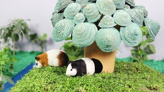 guinea pig house diy | how to make cute guinea pigs cardboard house