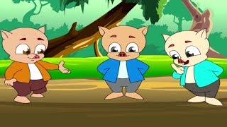 The Three Little Pigs & The Big Bad Wolf - Full Movie - দালিটলপিগ - Bangla Cartoon Rupkothar Golpo