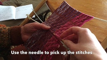 Sprang, the last rows