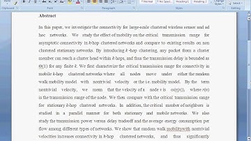 MOBILITY INCREASES THE CONNECTIVITY OF WIRELESS NETWORKS