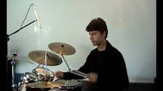 Superimposed Metric Modulation 16th note groove to Triplet Shuffle Groove