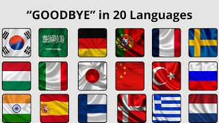 Learn to say "GOODBYE" in 20 LANGUAGES