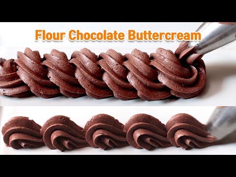 Flour Buttercream Chocolate version for people with egg allergy  Meringue buttercream substitute
