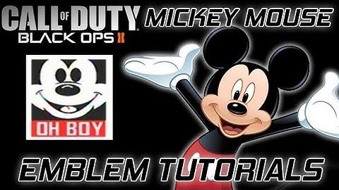 Bo2 Emblem Tutorial #16 : Mickey Mouse (Obey Style)