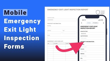 How To Fill Out The Emergency Exit Light Inspection Form On Your Mobile Device