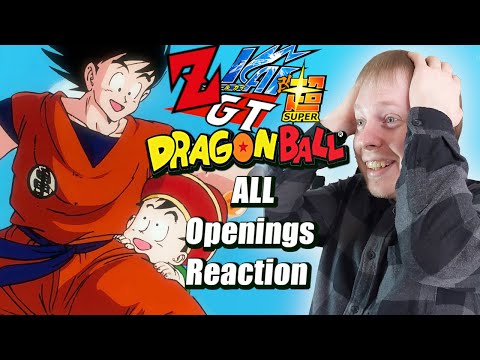 FIRST TIME Reacting to ALL Dragon Ball (Z, GT, Kai, Super, Daima) Openings