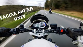 TRIUMPH Street Triple 675  chasing YAMAHA MT07 | Leovince Sound [4k]