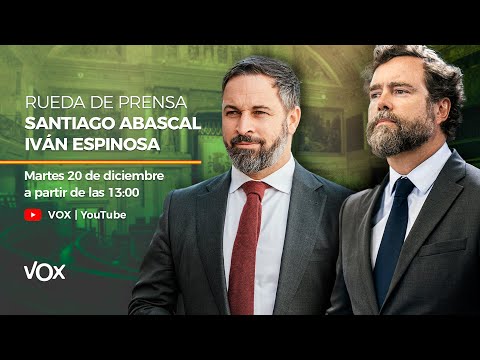 🔴 #ÚLTIMAHORA Santiago Abascal anuncia querella contra Sánchez "El golpe no se ha detenido"