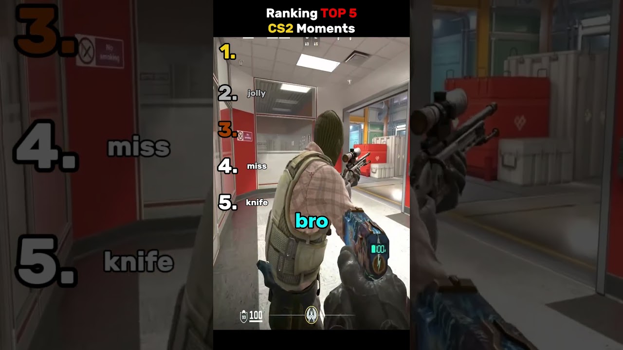 Ranking TOP 5 CS2 Moments #usa
