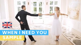 Sample Tutorial: When I need you - Rod Stewart | Wedding Dance Online