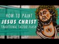 How to paint Jesus Christ | Traditional Tattoo Flash