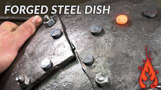 Blacksmithing  Making a Forged Steel Dish