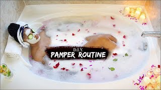 LUX PAMPER ROUTINE ➟ DIY AtHome Spa on a Budget!
