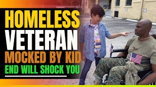 Homeless Veteran Harassed by Evil Kid. (Ending Will Shock You)