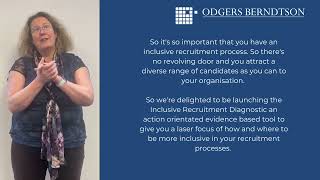 An Introduction to Odgers Berndtson's Inclusive Recruitment Diagnostic with Sue Johnson