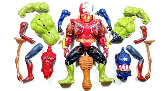 Avengers Toys Assemble Spider-Man, Hulk Smash, Hulk Buster, Captain America, Sirenhead ~ Avengers