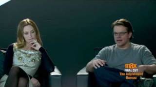 Matt Damon & Adjustment Bureau Cast Interview Part 3, Exclusively On Cinemax Cinemax