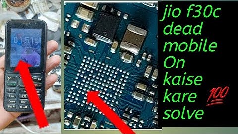jio f30c dead mobile On kaise kare