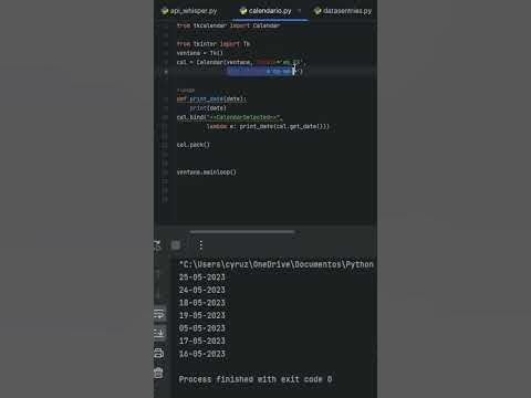 Implementación de Selector de Fechas en Python: Tutorial Práctico con ...
