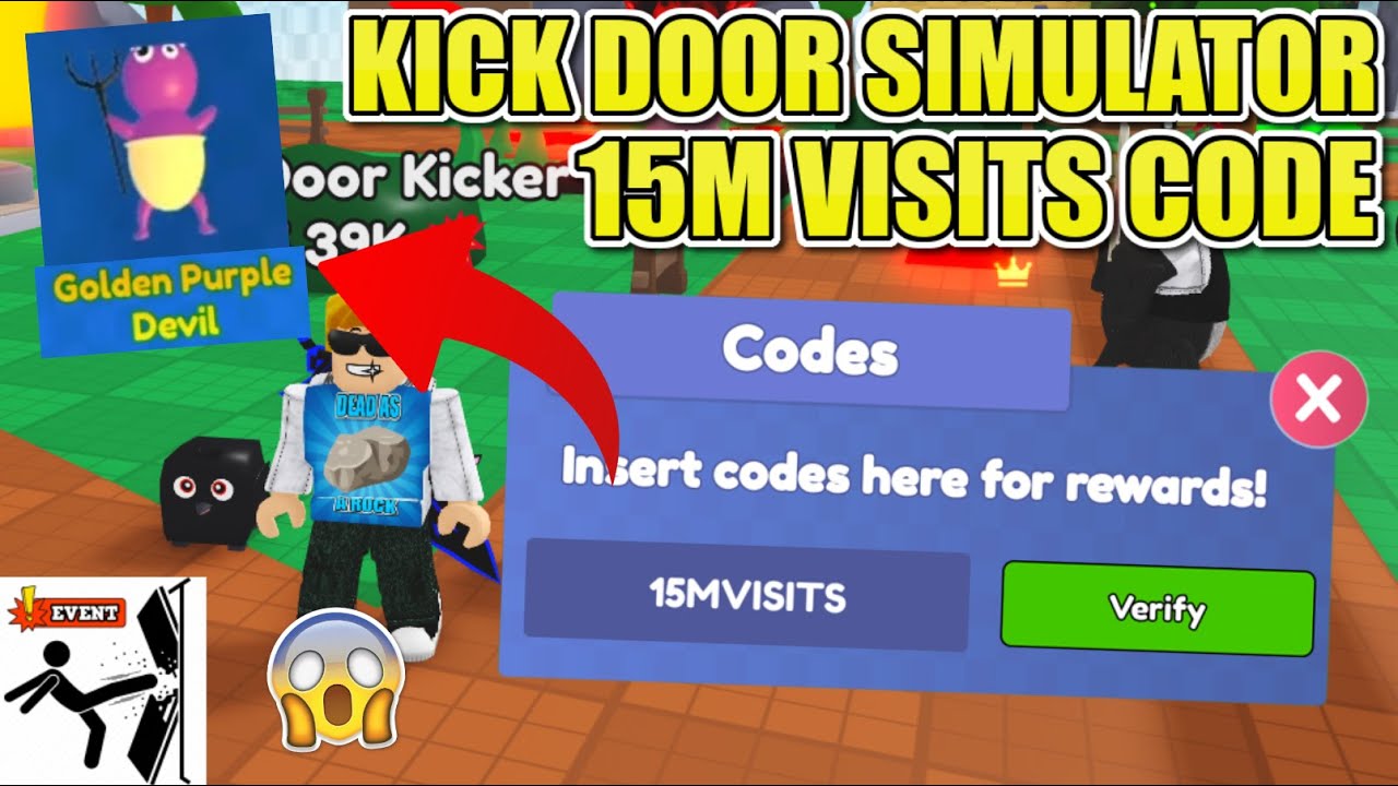 new-15m-visits-update-code-in-kick-door-simulator-roblox-youtube