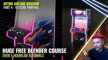 A beginners guide to texture painting in Blender- Arcade Machine Course Pt 4