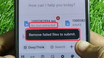 Remove Failed files to submit Problem | No Text Extracted Problem in DeepSeek Ai App