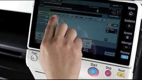 bizhub searchable PDF option