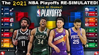 I Re-Simulated the Last 3 NBA Playoffs on 2K &  it was CRAZY! (2021) PT. 1