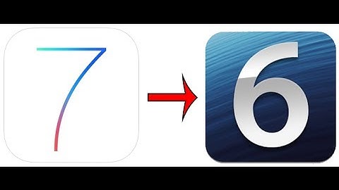 Downgrade iOS 7 7 0) to iOS 6 (6 1 4 6 1 3) iPhone and iPod Touch