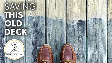 Can it be saved? Wobbly, weathered, moldy deck restoration