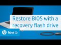 Restore the BIOS with a Recovery Flash Drive on HP Notebooks | HP Notebooks | @HPSupport