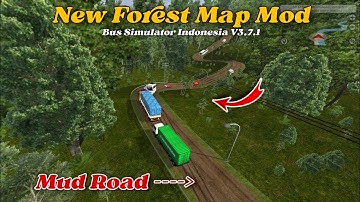 Forest off-road map mod Bus Simulator Indonesia V3.7.1