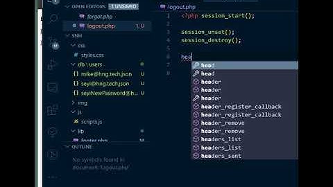 PHP Intro - Building Authentication System - 22 - Logout
