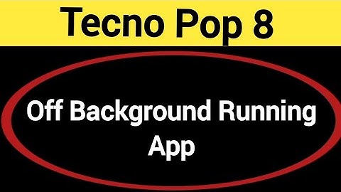How to turn off background running app, Tecno Pop 8 me install auto launch app Kaise off Karen